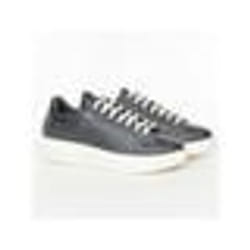 Basket Guess Homme Logo gravé Noir cuir