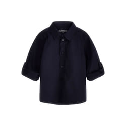 Chemise manches longues en popeline bébé Guess