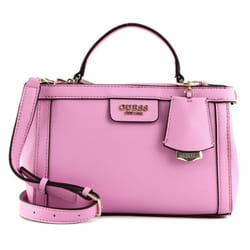 GUESS Sac à épaule bandoulière rose pour femme - Eco Angy Society Satchel Flamingo 229361