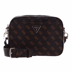 Sac à épaule bandoulière - GUESS - Meridian Camera Bag - Marron foncé - Marron clair - 23x16x5 cm