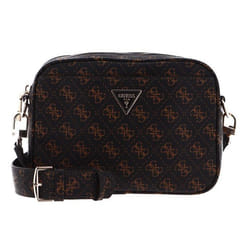 Sac à épaule bandoulière - GUESS - Meridian Camera Bag - Marron foncé - Marron clair - 23x16x5 cm