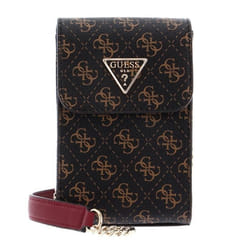 GUESS Noelle Flap Chit Chat Phone Bag Brown [230471] -  sac téléphone portable sac a main