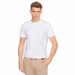 T shirt Guess Homme authentic Blanc Synthétique