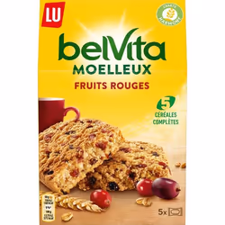 BELVITA Biscuits moelleux aux fruits rouges et aux céréales - 250 g