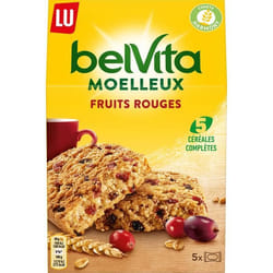 BELVITA Biscuits moelleux aux fruits rouges et aux céréales - 250 g