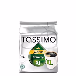 TASSIMO Jacobs Krönung XL, Capsule de café, T DISC, 16 pièce(s)