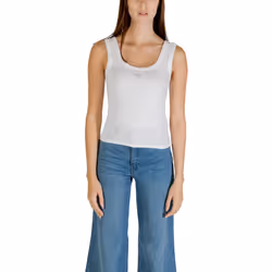 Débardeur côtelé coton stretch  -  Guess jeans