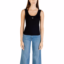 Débardeur côtelé coton stretch  -  Guess jeans