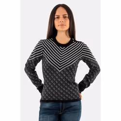 Pull à rayures et monogrammes  -  Guess jeans - Femme