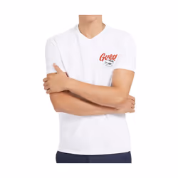 T-shirt Blanc Homme Guess Italic