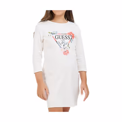 Robe t-shirt manches 3/4 fille Guess Interlock