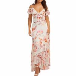 Robe Jaune/Rose à Motifs Femme Guess Cold