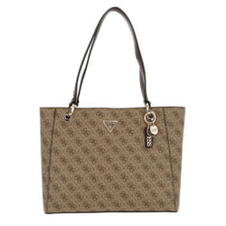 Sac à épaule - GUESS - Noelle Noel Tote - Taupe Beige - 100% Polyuréthane - Zippée