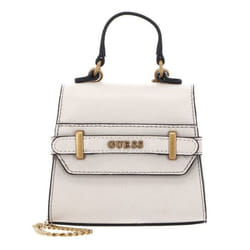 GUESS Sac de soirée beige pour femme - Sestri Micro Mini Bag Stone 245995