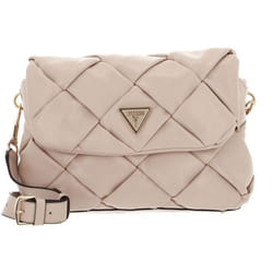 Sac à épaule - GUESS - Zaina Flap - Beige - 26x19x7 cm - 670 g