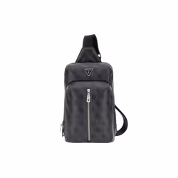 Sac à épaule bandoulière - GUESS - Vezzola - Noir - Synthétique - 16x25x7 cm