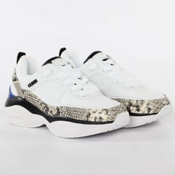 Basket Guess Femme Python Blanc Synthétique
