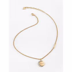 GUESS Moon Phases, Collier à chaîne, Femelle, Acier inoxydable