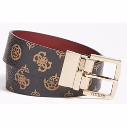 Guess Hensley Ceinture réglable réversible en synthétique pour femme en marron (Brun MEDIUM)