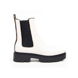 Boots Guess Femme Bisun logo 4G Blanc Synthétique