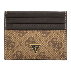 GUESS Porte-cartes marron beige en cuir pour homme - Mito Card Case Beige / Brown 331267