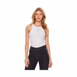 Débardeur - Guess - Femme - logo 4G - Blanc - Coton