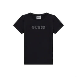 TShirt MC logo strass  -  Guess jeans - Enfant