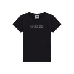 TShirt MC logo strass  -  Guess jeans - Enfant