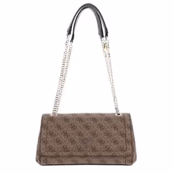 Sac à épaule - GUESS - Noelle Girlfriend Satchel - Marron clair - 100% polyuréthane - 24x17x7 cm