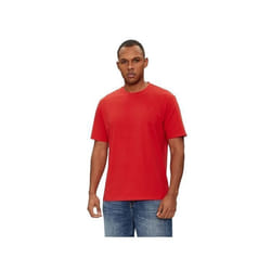 T shirt Guess Homme Triangle G Rouge Coton