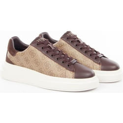 Basket - Guess - Homme - elba - Beige - Simili Cuir