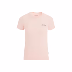 T shirt Guess Femme Slim print Rose Coton