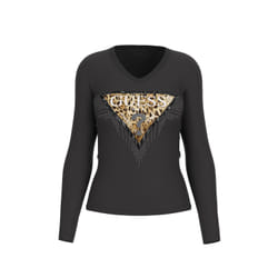 T-shirt manches longues femme Guess Triangle Tiger