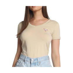 Tshirt MC col v coton stretch  -  Guess jeans