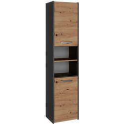 Topeshop - pisa - Armoire de salle de bains style moderne -170x40x30cm - Meuble colonne de rangement sdb
