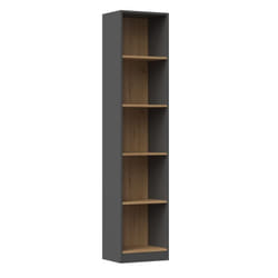 Florence - Bibliothèque 5 étagères - Dimensions 182x40x30 cm - Meuble de rangement livres