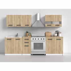 Ensemble de meubles de cuisine ELIF combine une excellente qualité de fabrication et une esthétique sobre qui s'adaptera à to ...