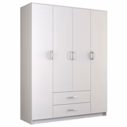 Profitez de l'espace de rangement que vous offre cette grande armoire pour ranger vos vêtements et sous-vêtements. Avec sa co ...