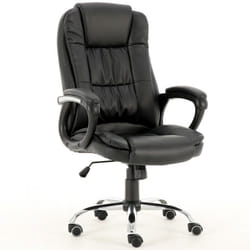 Topeshop - kankyo - Fauteuil de bureau en pu - Hauteur ajustable - Avec accoudoirs - Chaise de bureau pivotante