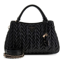 GUESS Sac à main noir pour femme - Cheryl Triple Compartment Satchel 342316