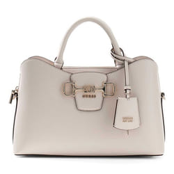 GUESS Sac à main crème pour femme - Janie Girlfriend Satchel Stone 341875