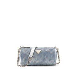 Guess Giully II - Petit sac porté épaule matelassé et pailleté Bleu-Ciel DG967372-HWDG9673720-MTD