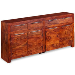 Buffet Bois massif de Sesham 160 x 35 x 75 cm Brun