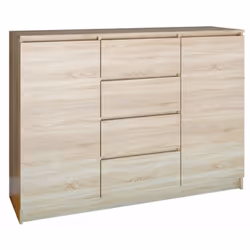 Cette commode moderne est un meuble fonctionnel qui décorera l'intérieur de votre chambre à coucher, de votre salon ou de la  ...