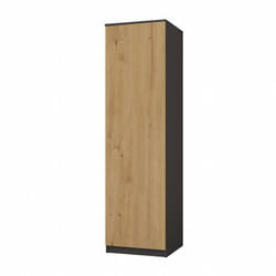 Esme - Armoire simple style scandinave chambre à coucher - 50x50x180 - 1 porte - Dressing