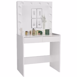 Une coiffeuse avec miroir et éclairage LED est le meuble idéal pour les personnes qui attachent de l'importance au confort et ...