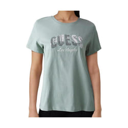 TShirt coton regular logo sequins  -  Guess jeans - Femme