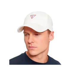 Casquette Guess Homme Baseball Blanc Coton