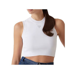 Débardeur Guess Femme Mini triangle Blanc Synthétique