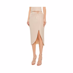 Jupe - Guess - Femme - Cristina - Beige - Coton